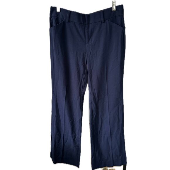 NWT INC International Concepts Women's Style 74132 Navy Wide Leg Trousers 6 - Picture 1 of 4